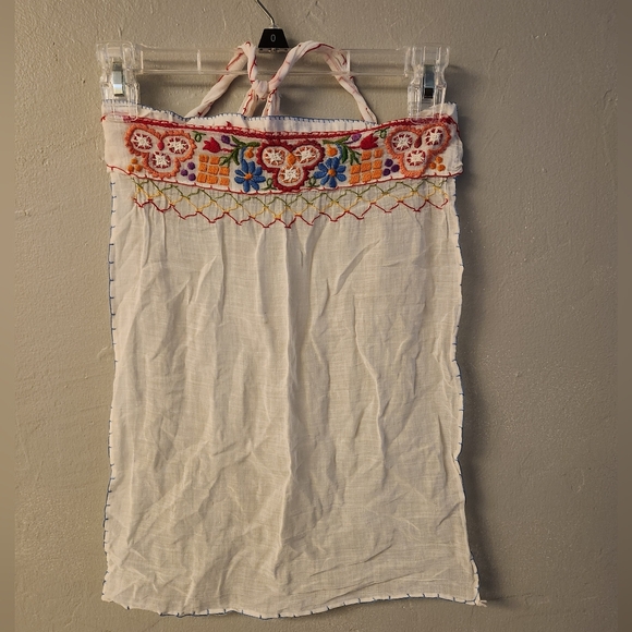 Vintage Accessories - Vintage 1960s Unique Colorful Embroidered Skirt Apron